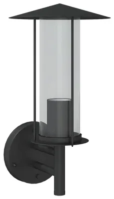 Produktbild von vidaXL Außenwandleuchte Schwarz Edelstahl