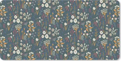 Produktbild von MuchoWow® Schreibtischunterlage Muster - Blumen 80x40 cm - XXL Mauspad - Gaming Mauspad