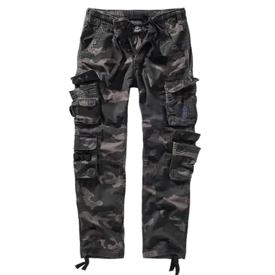 Produktbild von Brandit Pure Slim Fit Outdoorhose Größe S Farbe Dunkles Tarnmuster