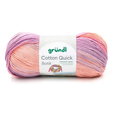 Produktbild von Gründl Wolle Baumwolle Quick Batik 100 g creme-rosa-lila-flieder
