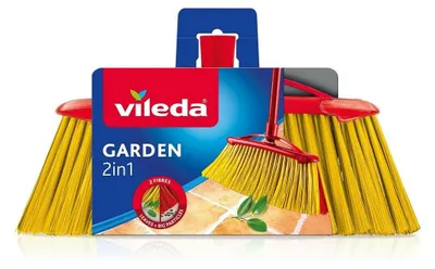 Zdjęcie produktu dla Vileda 112091, Zewnętrzna, Czarny, Czerwony, Żółty, Włosie miękkie/twarde, Poli(tereftalan etylenu) (PET), 1 szt., 380 mm