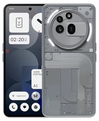 Produktbild von Nothing Phone (3a) Pro, 17,2 cm (6.77"), 12 GB, 256 GB, 50 MP, Android 15, Grau
