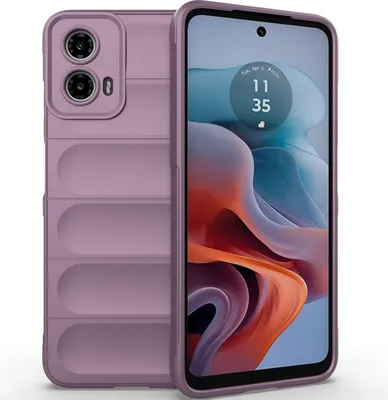 Produktbild von Handyhülle für Motorola Moto G34 Weich TPU Silikon Stossfest Anti-rutsch Hülle Lila