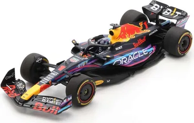 Productafbeelding van RED BULL Racing RB19, nummer 1, Grand Prix van Miami 2023, M. VERSTAPPEN, artikelnummer SPA18S895, schaal 1/18, merk: SPARK