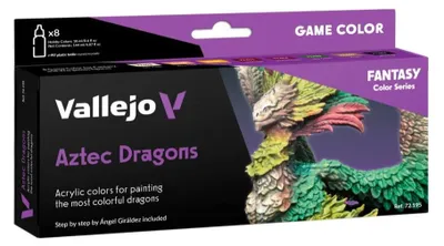 Produktbild von Vallejo 72.195 - Farb-Set Aztec Dragon, 8x18 ml - Neu
