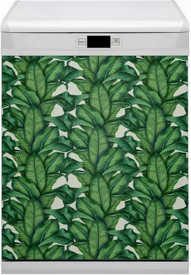 Produktbild von Dekorative Magnetmatte Küche Geschirrspüle 60x80 cm  Magnet für Spülmaschine  - Verlässt botanisch