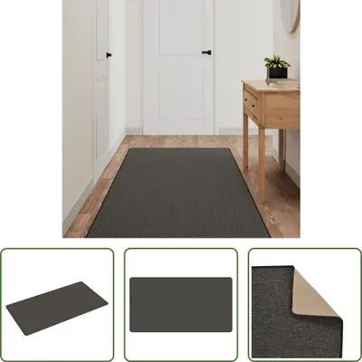 Produktbild von The Living Store Teppichläufer Sisal-Optik Anthrazit 80x150 cm