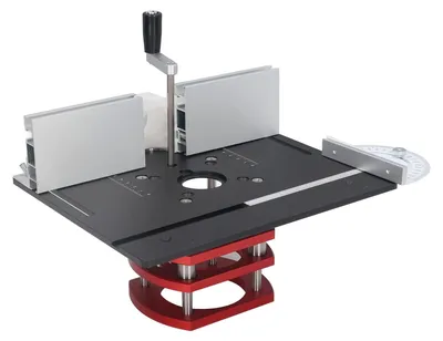 Image de Solidchoice - Élévateur de table de défonceuse en aluminium avec plaque d'insertion pour le travail du bois