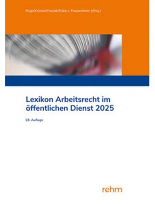 Obrázek produktu pro Lexikon Arbeitsrecht im öffentlichen Dienst 2025