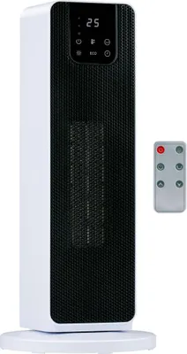 Produktbild von alpina Elektrischer Heizlüfter 2000W mit Digitalanzeige – Keramik Heizstrahler mit Griff, Kippschutz und Oszillation – Kompakte Elektroheizung für Räume bis 20 m² – 21x21x46 cm