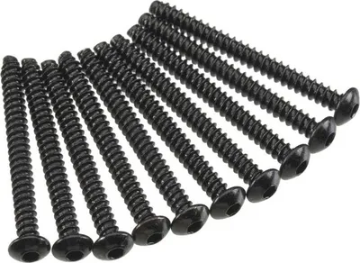 Produktbild von Axial AXA441 Hex Tap Button Head M3x30mm Black (10)
