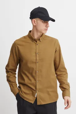 Produktbild von !Solid SDPete SH Herren Freizeithemd Hemd Basic Langarmhemd mit Button-Down-Kragen robuste Baumwoll-Polyester Qualität