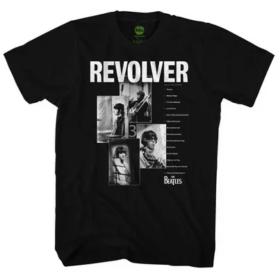 Immagine prodotto di The Beatles | Maglietta ufficiale della band | Revolver Tracklist, XX-Large, nero