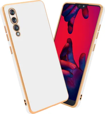 Produktbild von Cadorabo Schutzhülle für Huawei P20 PRO / P20 PLUS Hülle in Weiß Handyhülle TPU Silikon Kameraschutz Etui Case