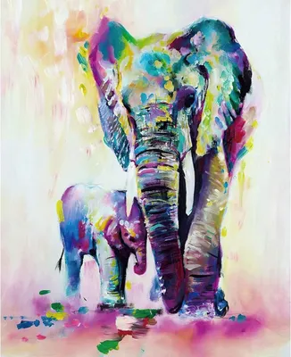 Produktbild von Leinwandposter, Elefant - 50 x 70 cm