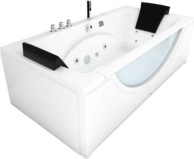 Produktbild von Whirlpool Pool Badewanne Eckwanne Wanne W81-C 180x90cm mit Farblichtherapie