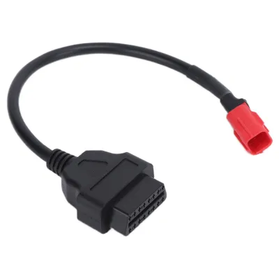 Obrázek produktu pro Připojovací kabel OBD pro motocykly 16pin na 6pin Flexibilní černý kabel pro údržbu