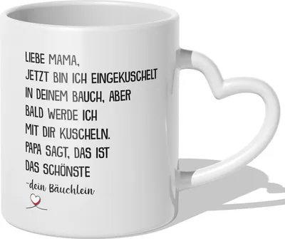 Produktbild von 22Feels Schwangerschaft Geschenk Frauen Geburtstag Muttertag Weihnachten Werdende Mama Mom To Be Verkünden Schwanger Baby Bald Mutter Kaffeetasse Haferl (Herzhenkel Weiss)