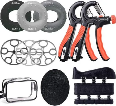 Produktbild von Fingertrainer 10-teilig, Handkraft, Massagebälle, Antistress