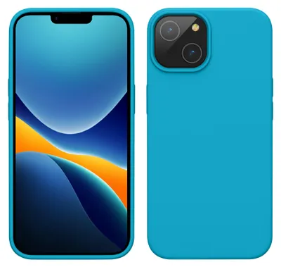 Produktbild von kwmobile Handyhülle für iPhone 14 Hülle, für iPhone 14 Case - Hülle Silikon - kabelloses Laden - Cool Glacier