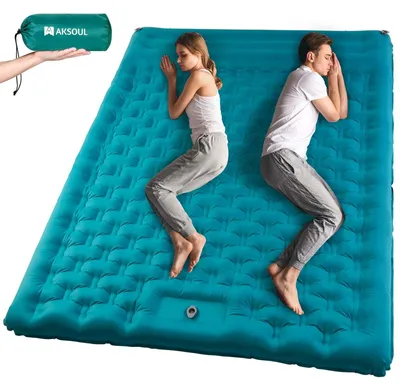 Produktbild von Luftmatratze Schlafmatte Campingmatratze - 190 x 130 x 12 cm - Blau - Für Camping und Outdoor
