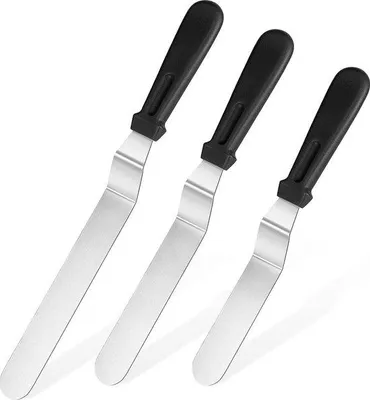 Produktbild von Bäckerei-Set aus 3 Teilen - Eismesser - Kuchenspatel - Kuchenlöffel - Paletten für Kuchen - Spatel für Kuchen - Wassertrocken - Set