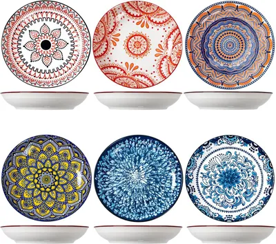 Keramik-Speiseteller Set 6-tlg., 23 cm, spülmaschinenfest