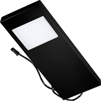 Obrázek produktu pro THEBO LED 91 Tadeo 3 v ČERNÉ barvě – samostatné svítidlo bez hlavního vypínače / podstavcová svítidla / svítidla do horních skříněk