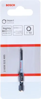 Produktbild von Bosch Impact Control T10-Power-Bit, 1-teilig. Für Schraubendreher 2608522485