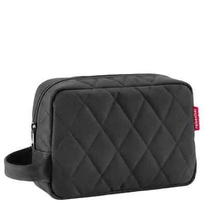 Immagine prodotto di reisenthel cosmeticpouch M, Kosmetiktasche, Kulturbeutel, Kosmetik Tasche, Kulturtasche, Rhombus Black, 3 L, BH7059
