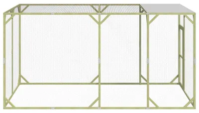 Obrázok produktu pre vidaXL Kurník 200x400x200 cm Masívne drevo Impregnovaná borovica