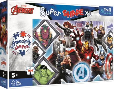 Image de Trefl Puzzle 104 XL SuperShape Vos Avengers préférés 50018