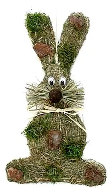 Produktbild von Türkranz Wandkranz Hase Fritz Natur ca. 35 cm Frühling - Ostern - Willkommensgruß 485-G