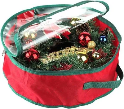 Image de Boîte de rangement étanche pour guirlande de Noël 40 x 40 x 15 cm
