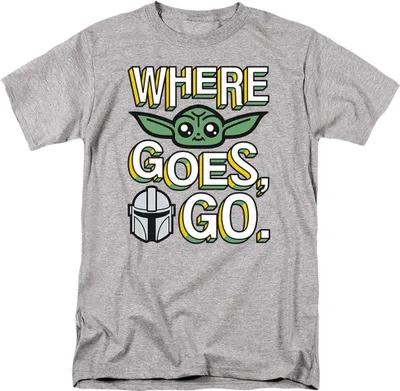 Produktbild von Star Wars - "Where Grogu Goes Cute" T-Shirt für Herren TV5118 (M) (Sport Heide)