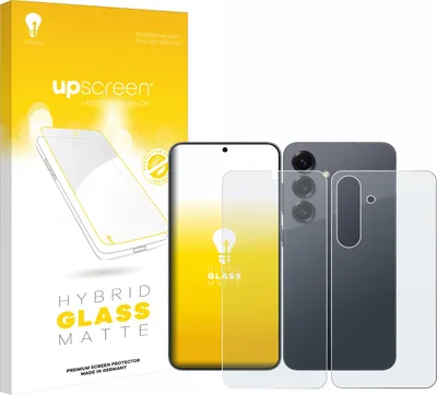 Produktbild von upscreen Entspiegelungs Schutzglas für Samsung Galaxy S25 (Display+Rückseite) Schutzfolie Panzer Folie Glas Display Schutz matt