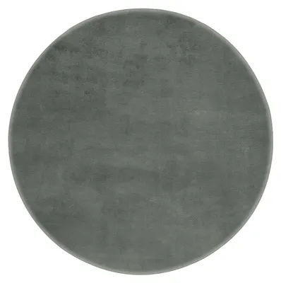 Produktbild von Homebyhome Flauschiger Hochflor Teppich Einfarbig - Kunstfell Look, Plüschig & Superweich für Wohnzimmer, Grösse: 160 cm Rund