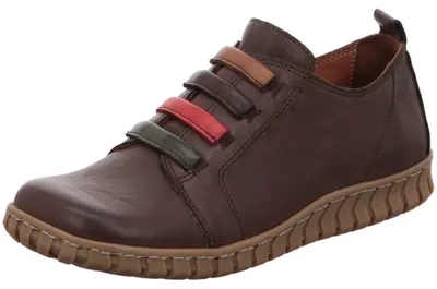 Produktbild von Gemini Damen Slipper mit mehrfarbigen Leder-Riemen 033089-02, Größe:39 EU, Farbe:Braun