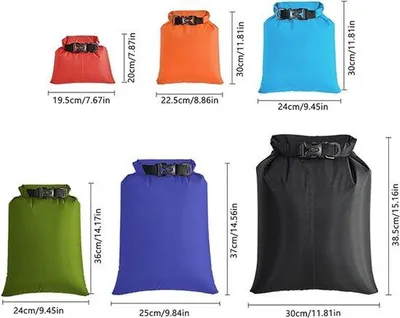 Produktbild von Famanu Wasserdichte Taschen - Ultraleicht, 6 Stück - Mehrfarbig