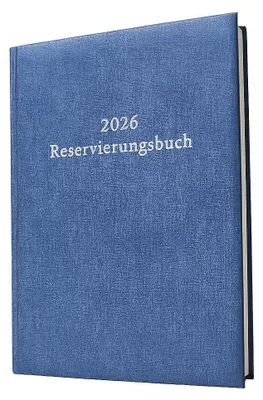 Produktbild von 2026 ADINA Reservierungsbuch A4 blau-metallic 1 Tag auf 1 Seite Balacron