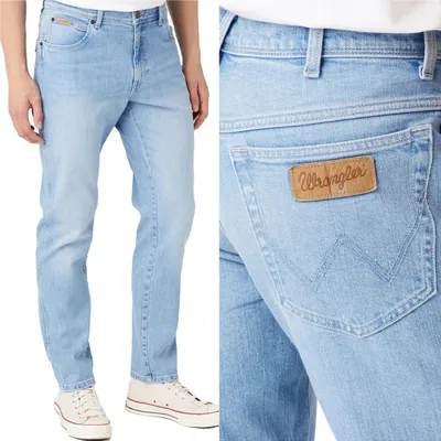 Produktbild von WRANGLER, Herren Jeanshosen, Straight fit, TEXAS TAPER, W36 L32, Blau, Jeans, baggyjeans, buggy