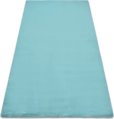 Produktbild von Teppich BUNNY aqua blau IMITATION VON KANINCHENPELZ Blau 120x170 cm