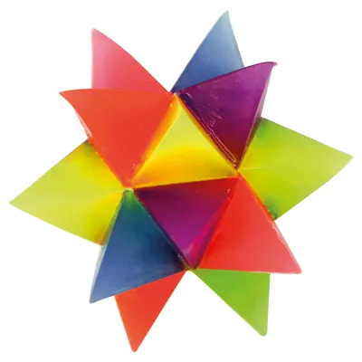 Produktbild von EDUPLAY 130238 Leuchtflummi Kristall, Ø 5,5 cm, bunt