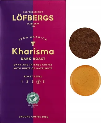 Zdjęcie produktu dla LOFBERGS Kharisma Dark kawa mielona 500g BOLD