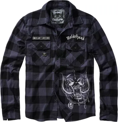 Immagine prodotto di Camicia a maniche lunghe Brandit da uomo Checkshirt Motörhead