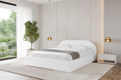 Produktbild von ALTDECOR Polsterbett mit Bettkasten - TIVON-v1 - 140x200 - Weiß - Bett ohne Matratze, Doppelbett mit Stauraum und Latternrost, Boxbett mit Kopfteil