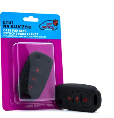 Obrázek produktu pro Silikonový kryt klíče BLACK pro Škoda VW