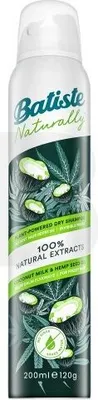 Productafbeelding van Batiste Calm Flyaways Kokosmelk & Hampa, 200 ml, Droogshampoo, Natuurlijk, Voor vrouwen, Tegen pluis, Geschikt voor alle haarkleuren