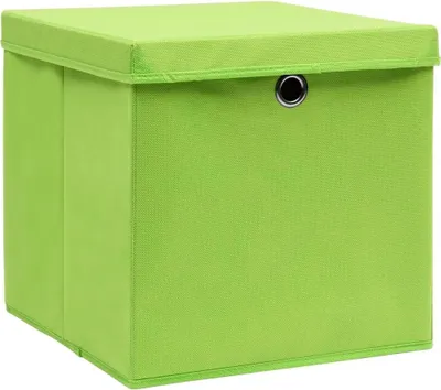 Produktbild von Aufbewahrungsboxen mit Deckel 4 Stück - 28x28x28 cm - Rosa