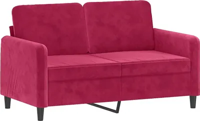 Produktbild von vidaXL 2-Sitzer-Sofa Weinrot 120 cm Samt